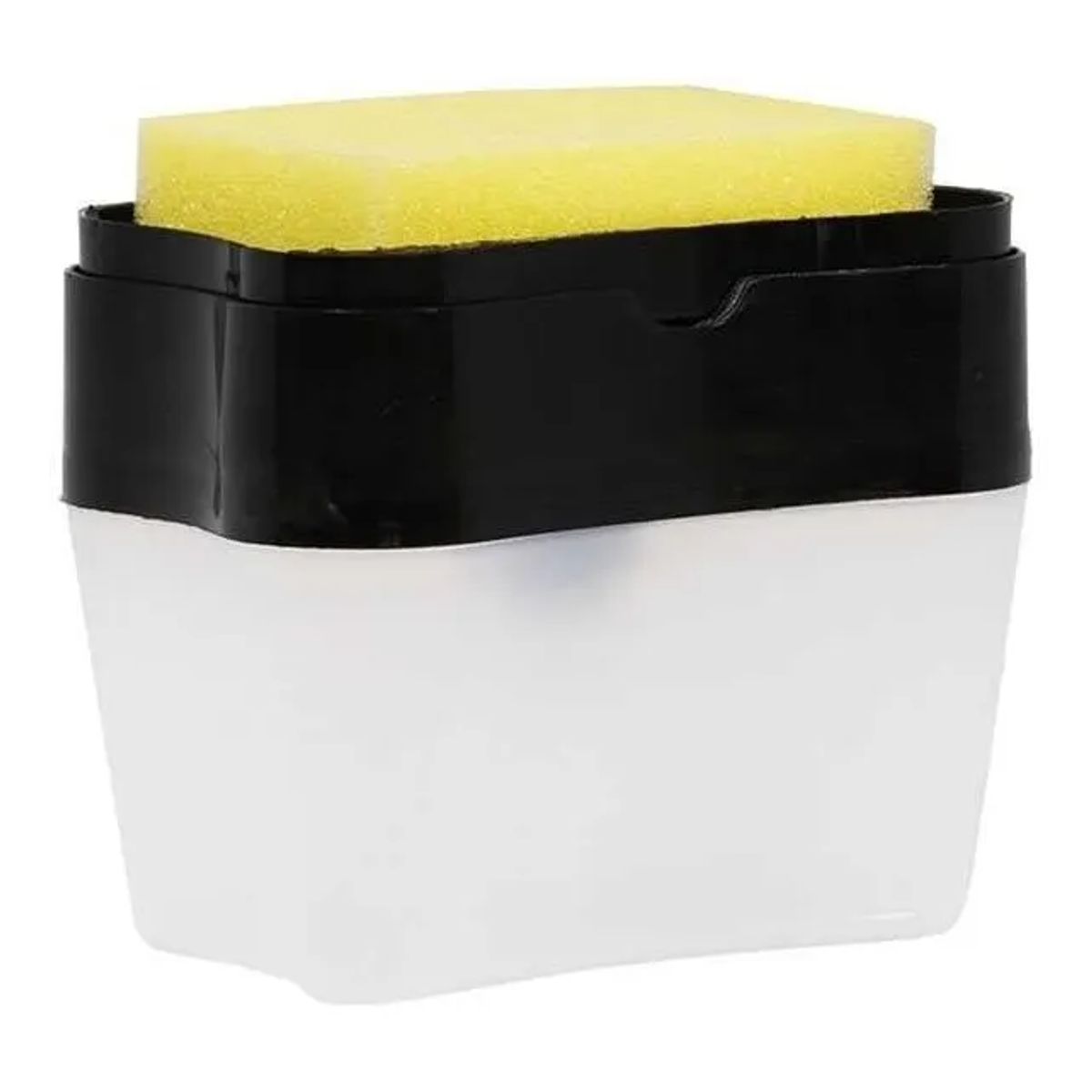 GENERICO - Dispensador De Lavalozas Manual Para La Cocina + Esponja Negro