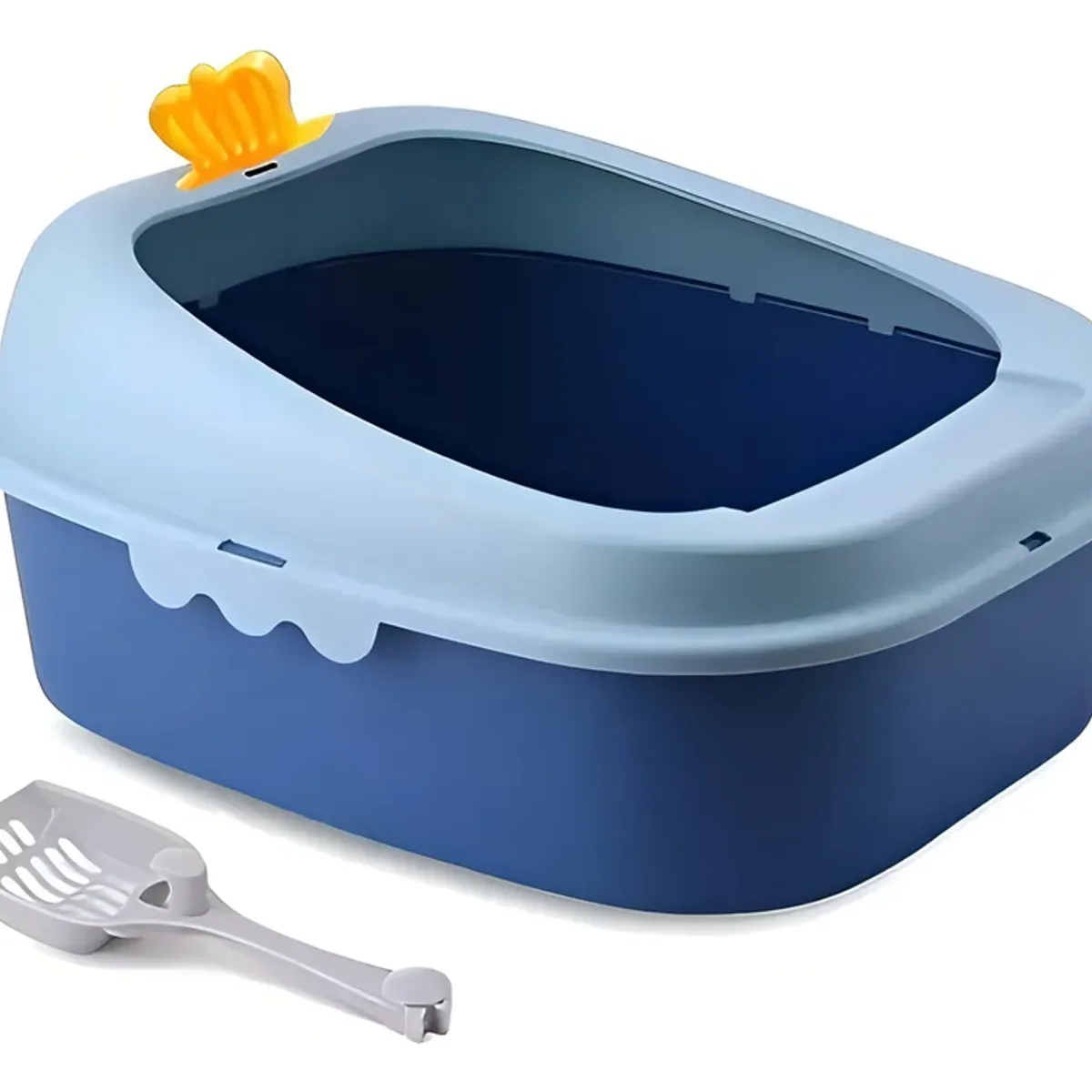 GENERICO - Arenero Para Gato Caja De Arena Para Gatos Arenero Gato Color Azul