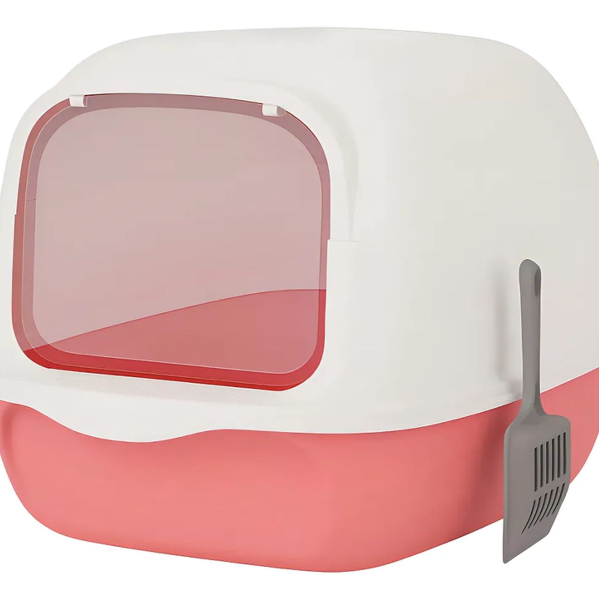 GENERICO - Arenero Para Gatos Roro Cerrado Baño Sanitario Caja Arena Gato Roro Color Rosado - 1000245