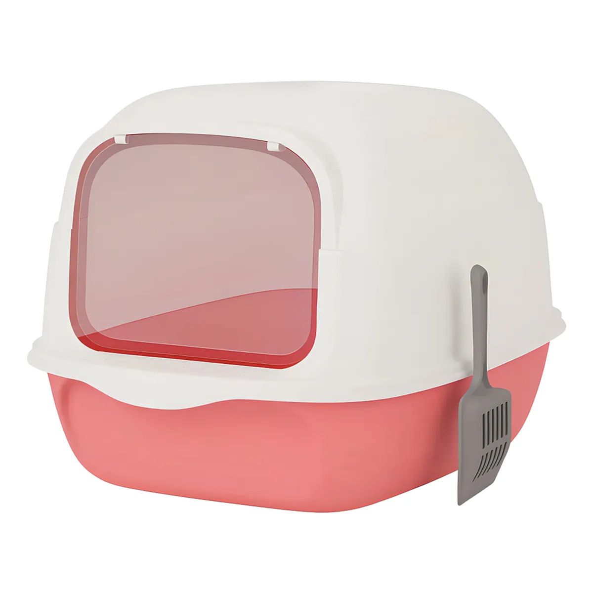 GENERICO - Arenero Para Gatos Roro Cerrado Baño Sanitario Caja Arena Gato Roro Color Rosado - 1000245