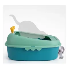 GENERICO - Arenero Para Gatos Xl Grande Semi Cerrado + Pala