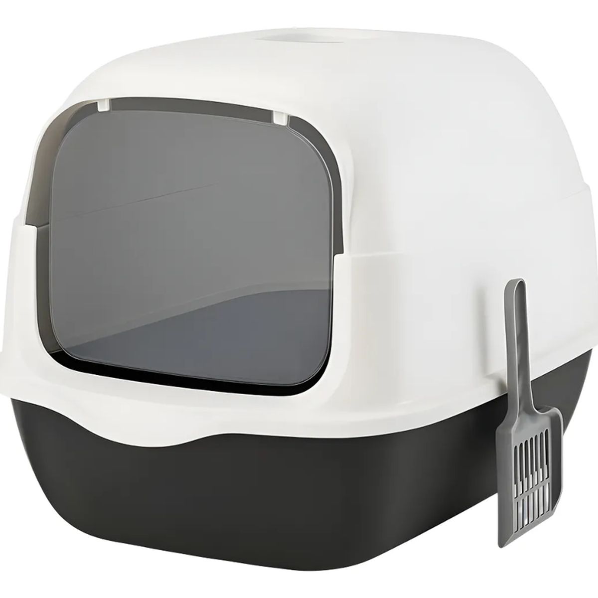 GENERICO - Arenero Para Gatos Roro Cerrado Baño Sanitario Caja Arena Gato Roro Color Negro - 1000245