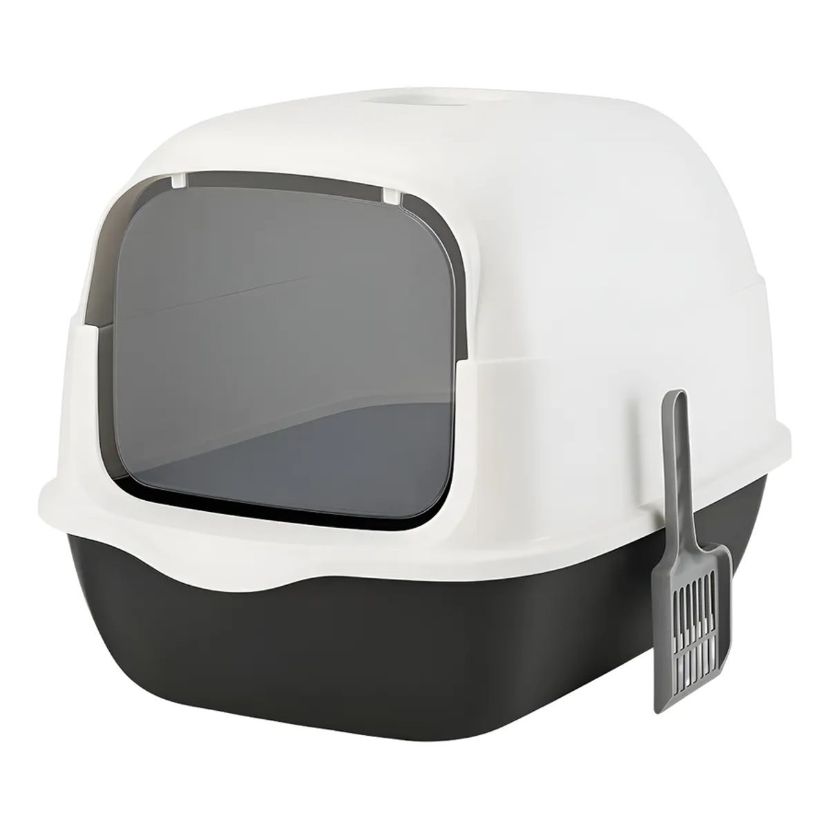 GENERICO - Arenero Para Gatos Roro Cerrado Baño Sanitario Caja Arena Gato Roro Color Negro - 1000245