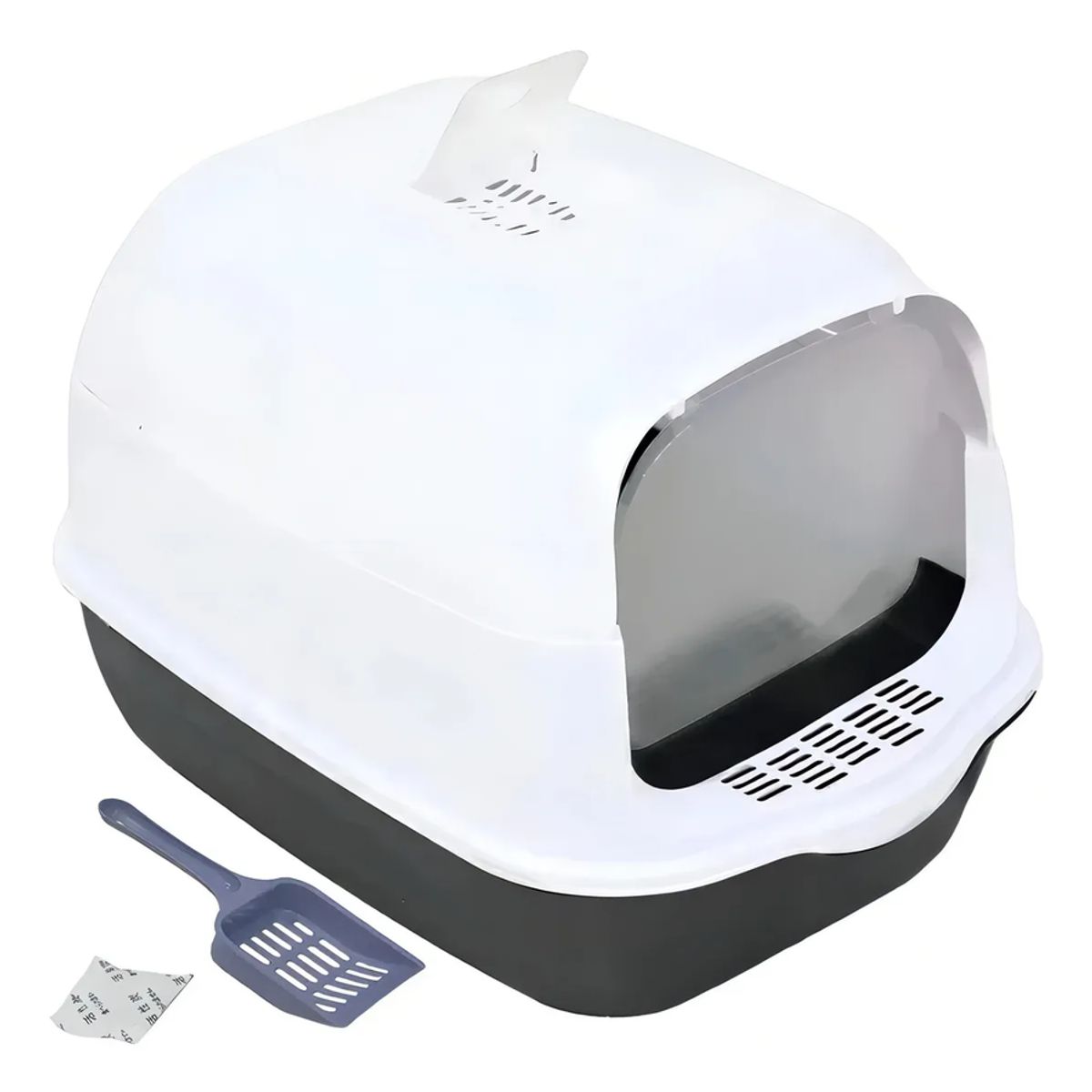 GENERICO - Arenero Para Gatos Roro Cerrado Baño Sanitario Caja Arena Gato Roro Color Negro - 1000245