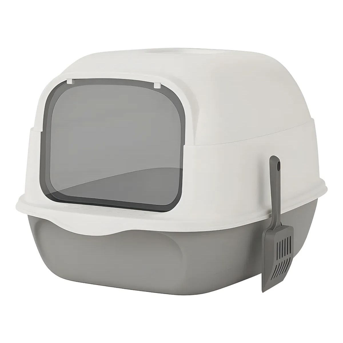 GENERICO - Arenero Para Gatos Roro Cerrado Baño Sanitario Caja Arena Gato Roro Color Gris - 1000245