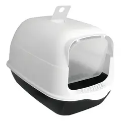 GENERICO - Arenero Cerrado Para Gatos Antiolores Puerta Palita Y Filtro Color Negro