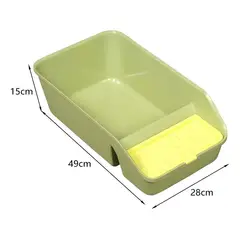 GENERICO - Arenero Grande Abierto Para Gatos - Baño Sanitario Xl Color Rojo