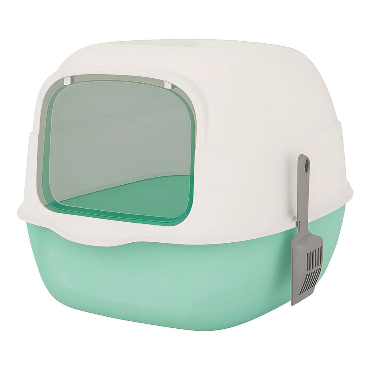 GENERICO - Arenero Para Gatos Roro Cerrado Baño Sanitario Caja Arena Gato Roro Color Verde - 1000245