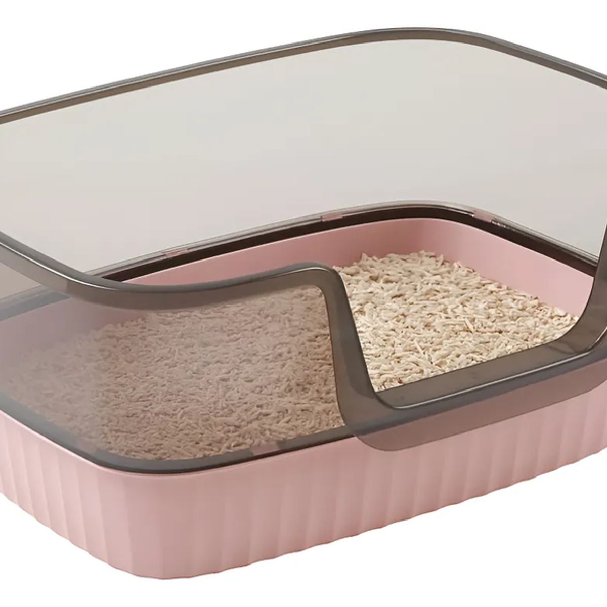 GENERICO - Arenero Baño - Caja Sanitario O Para Gatos Abierto Rosa