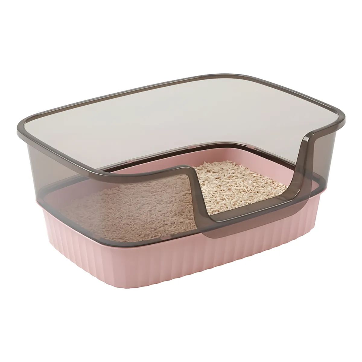GENERICO - Arenero Baño - Caja Sanitario O Para Gatos Abierto Rosa