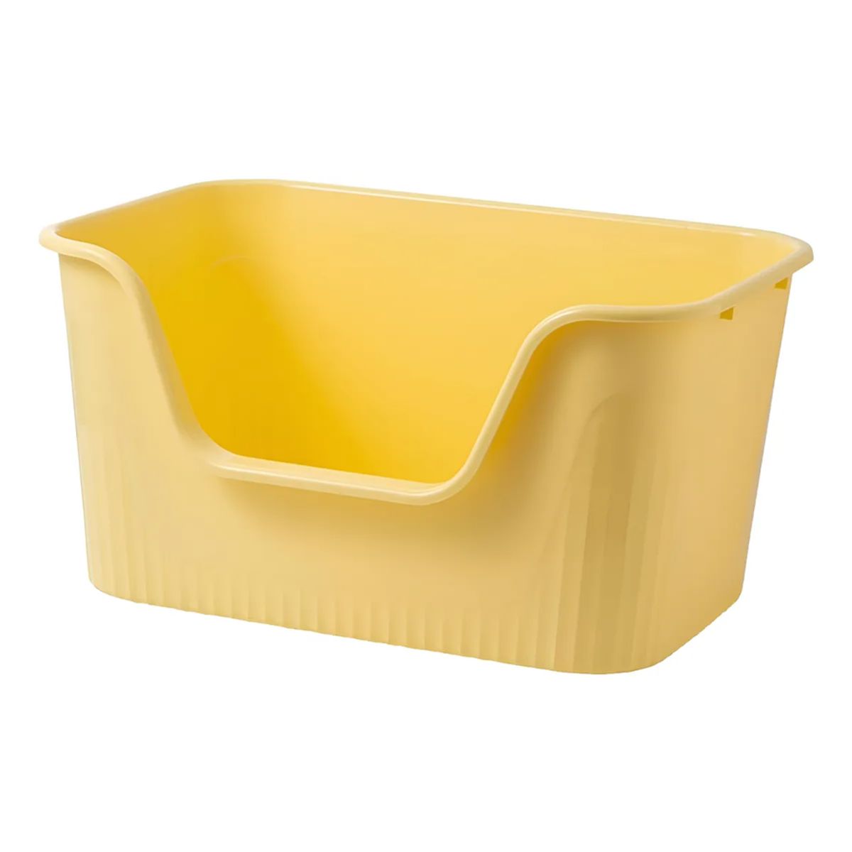 GENERICO - Arenero Para Gatos Extra Grande Xxl Abierto + Pala Amarillo
