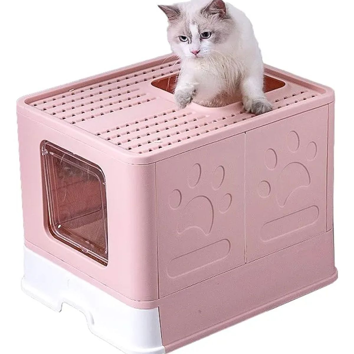 GENERICO - Arenero Para Gatos Grande Pegable Caja De Arena Con Cuchara