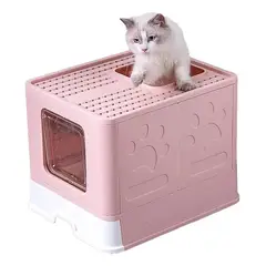 GENERICO - Arenero Para Gatos Grande Pegable Caja De Arena Con Cuchara