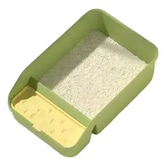 GENERICO - Arenero De Gato Xxl Baño De Mascotas Grande Bandeja Sanitara Gris