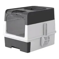 GENERICO - Arenero Sanitario Cerrado Grande Para Gatos + Pala