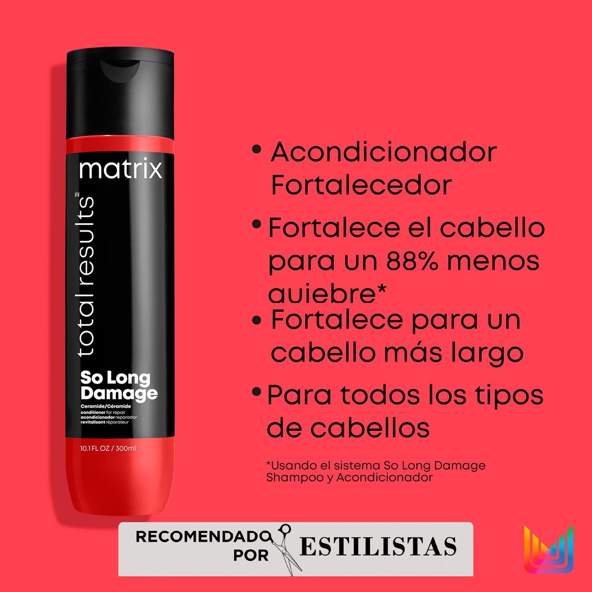 MATRIX - Acondicionador Fortalecedor Cabello Dañado So Long Damage 300ml