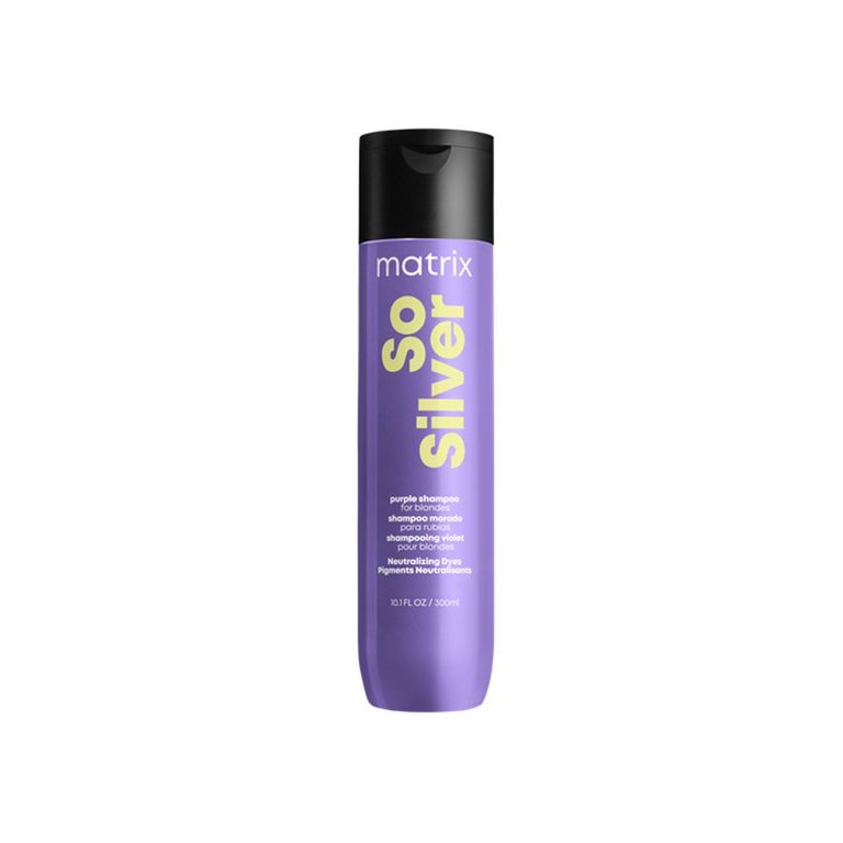 Shampoo Matizador Violeta Cabello Rubio y Gris Con Color So Silver 300Ml