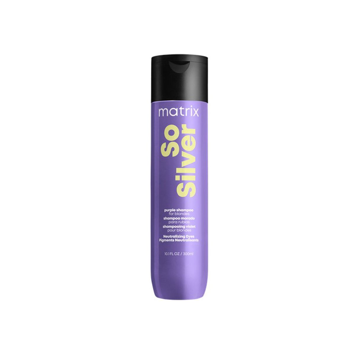 MATRIX - Shampoo Matizador Violeta Cabello Rubio y Gris Con Color So Silver 300Ml Matrix