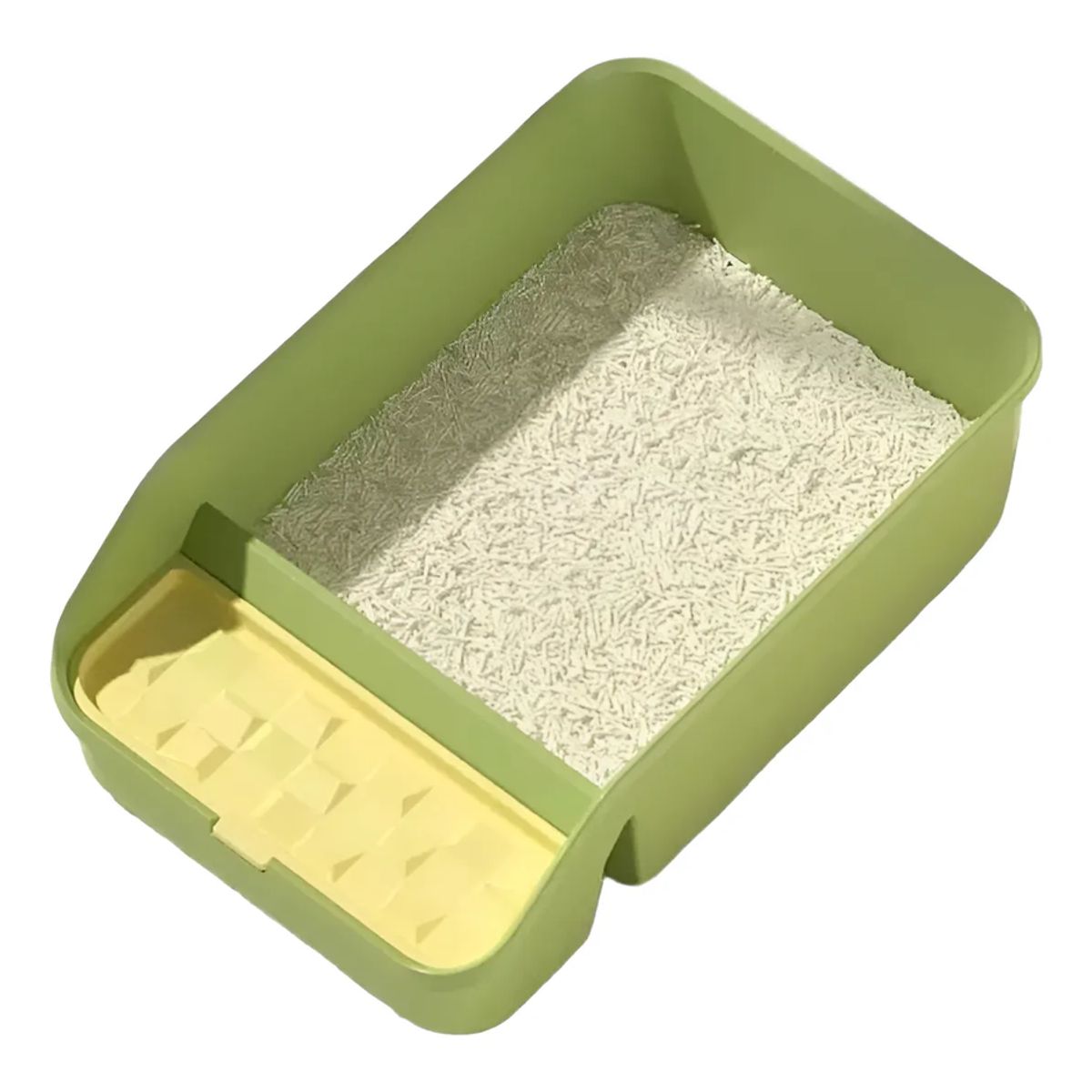 GENERICO - Arenero De Gatos Xxl Bandeja Sanitaria De Mascotas Grande Verde