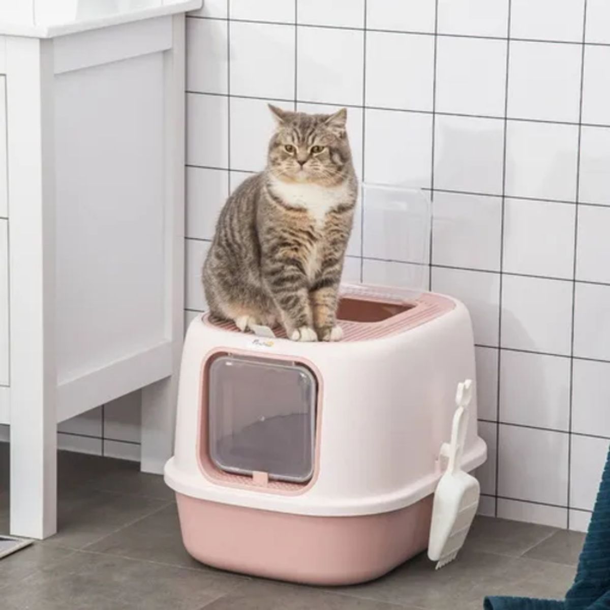 GENERICO - Baño Arenero Cerrado Sanitario Higiene Para Gatos