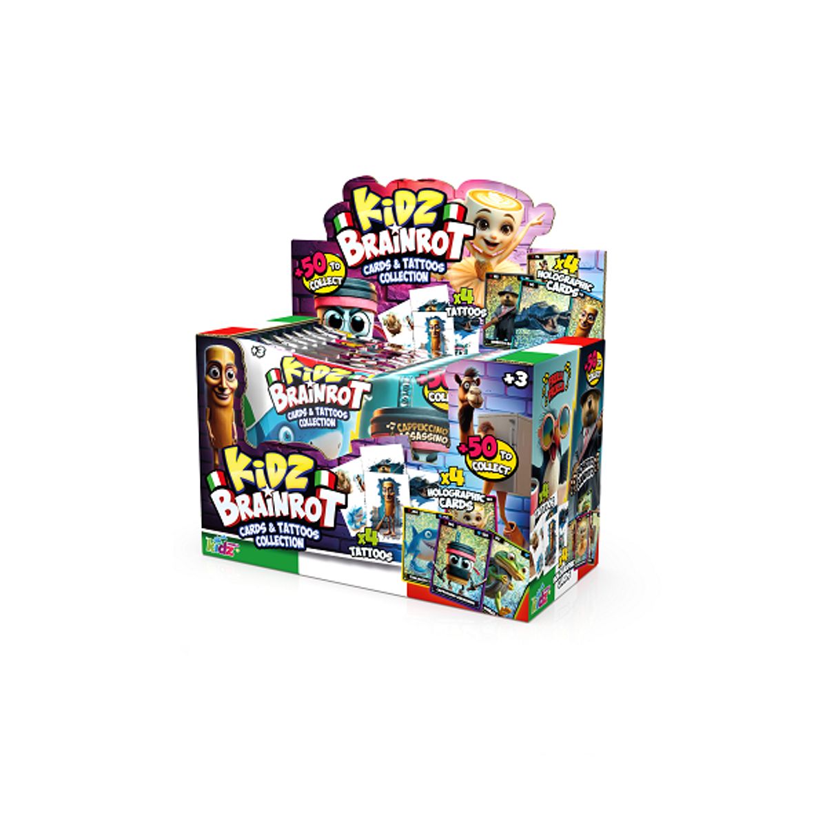 ASMODEE - Sobre Italian Brainrot Colección de Cartas y Tattoos