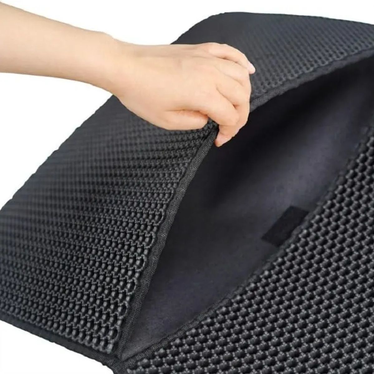 GENERICO - Alfombra Salida Arenero Gato Baño Atrapa Arena 75cmx55cm