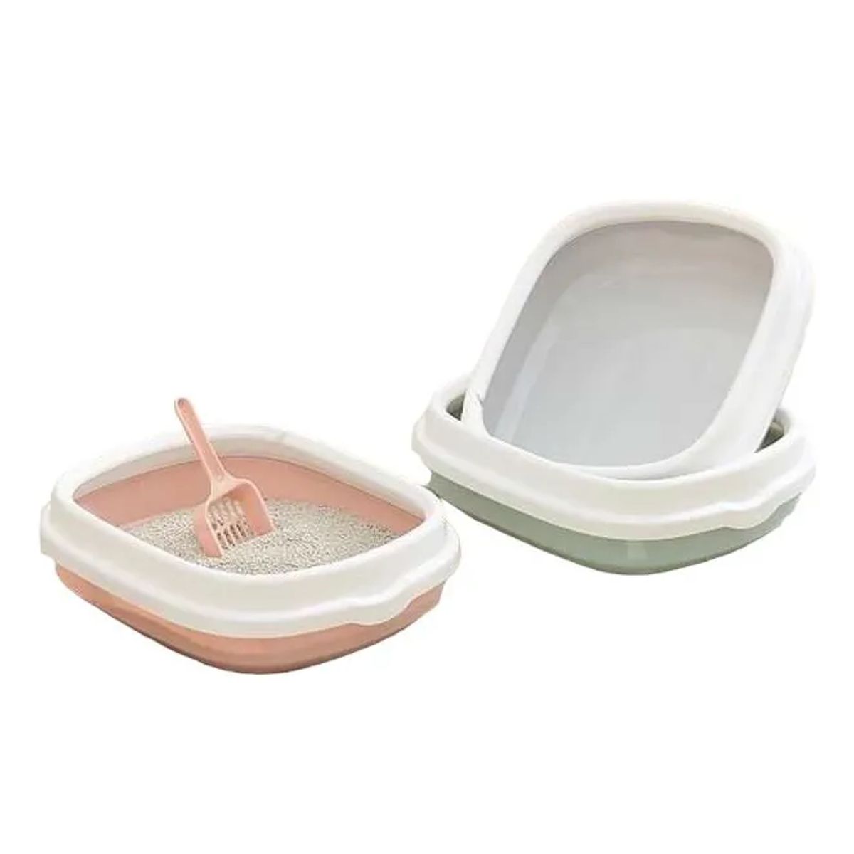 GENERICO - Caja De Arena Facil Limpieza Con Pala Arenero Para Gatos Varios