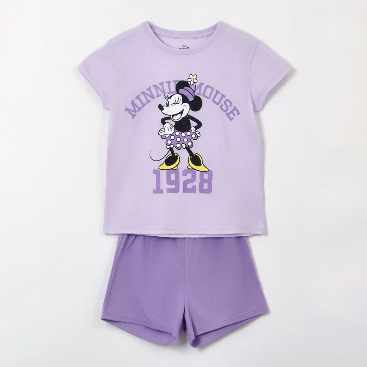 DISNEY - Pijama Manga Corta Teen Rosado 1928 Minnie Disney
