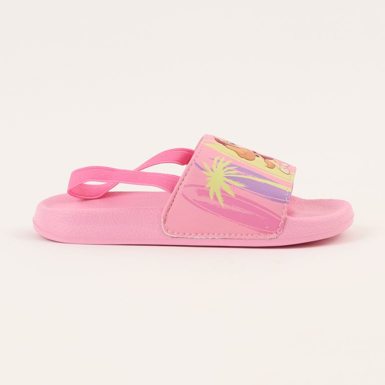 Sandalia Slide Niña Rosado Skye Flores