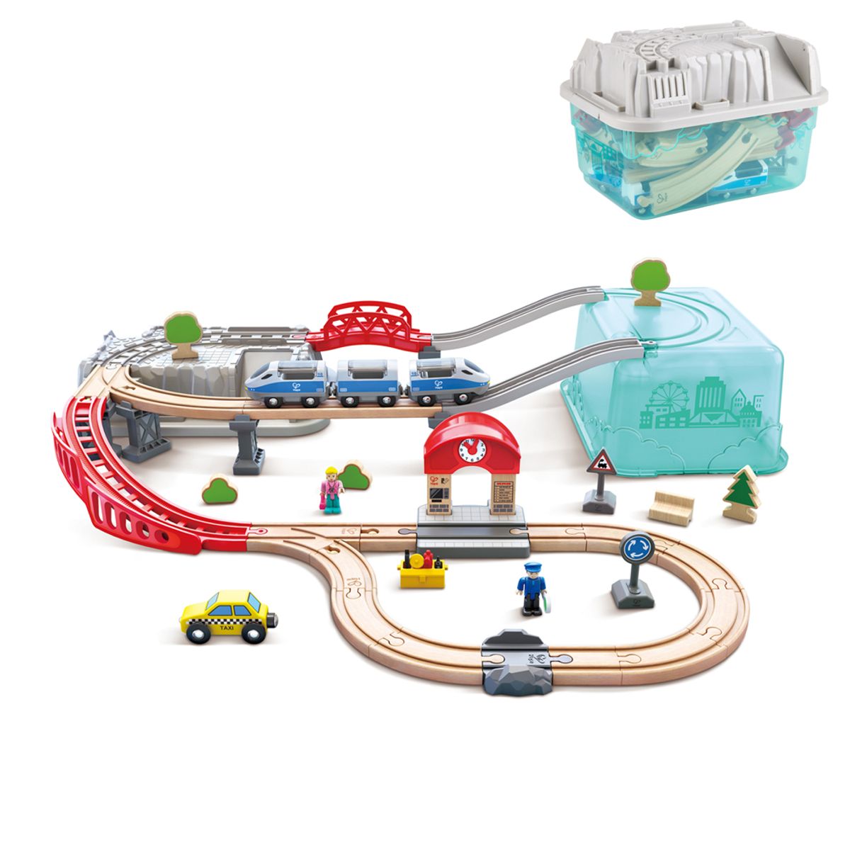 HAPE - Juego De Bloques Tren De La Ciudad Hape
