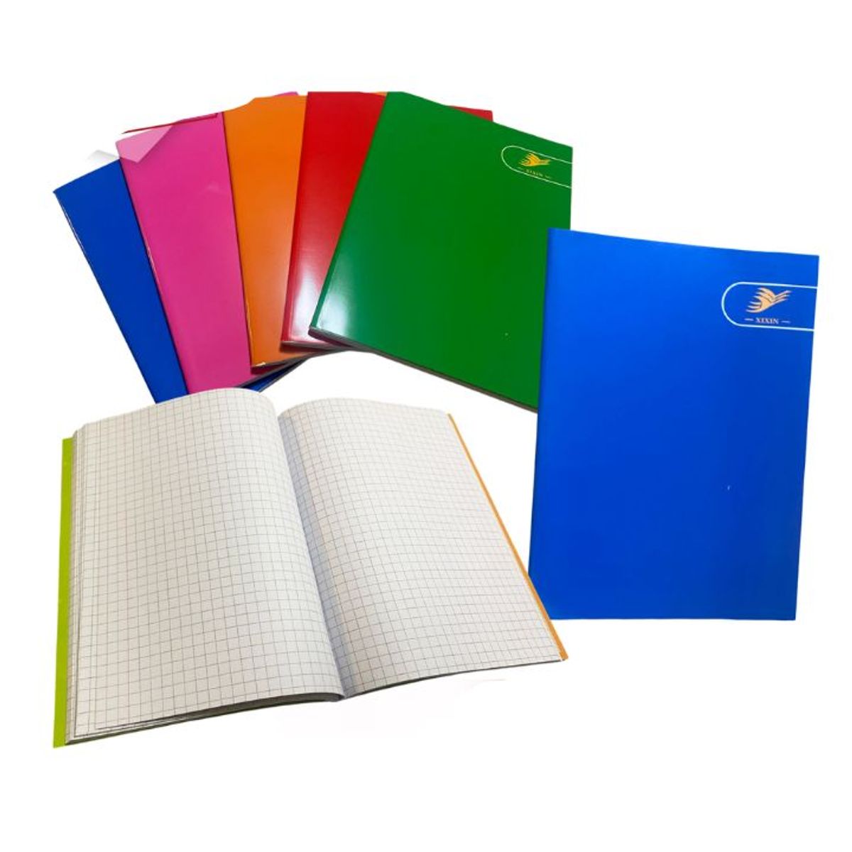 GENERICO - Cuadernos College XIXIN 7mm 100 Hojas - PACK6 Papel 55gr - 24x18cm