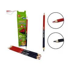 GENERICO - Lapices Bicolor AzulRojo De 6pcs
