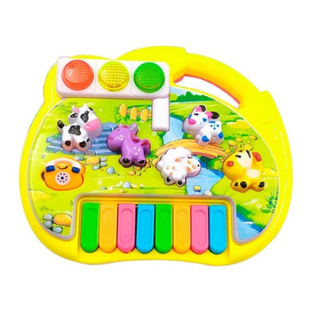 GENERICO - PACK X 3 PIANO CARICATURA SEMAFORO ANIMALES