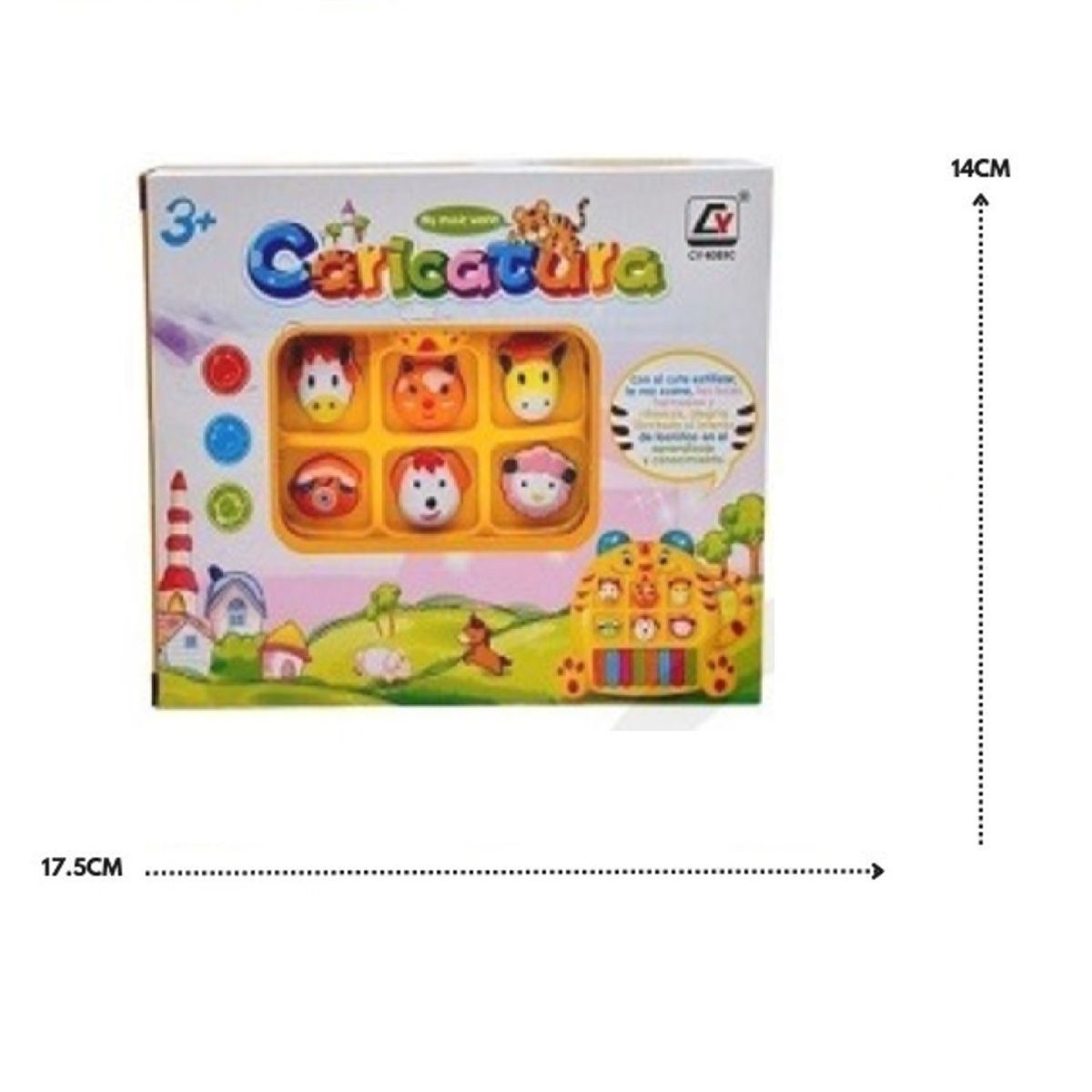 GENERICO - PACK X 3 PIANO CARICATURA TIGRE ESPAÑOL