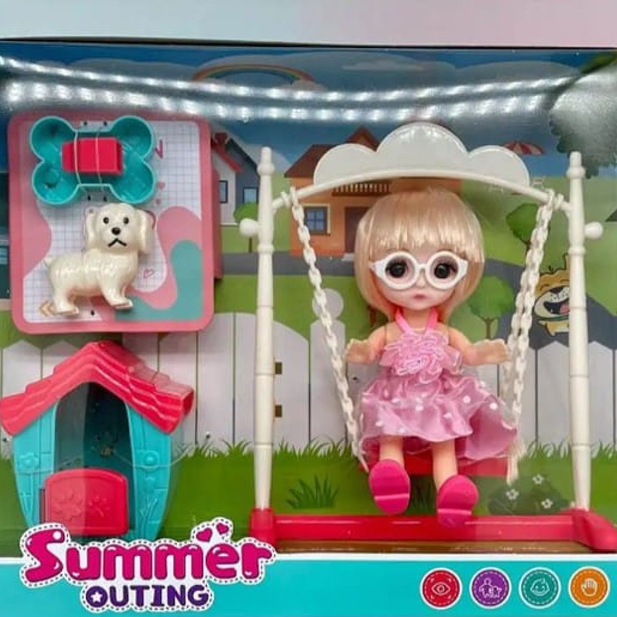 GENERICO - Caja juguete muñeca con accesorios niña