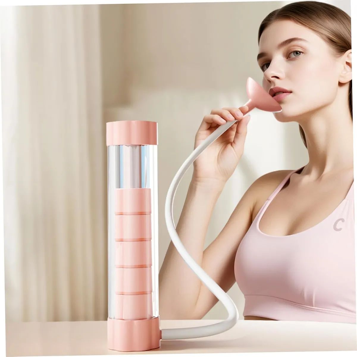 GENERICO - Ejercitador De Respiración Herramienta Fitnes