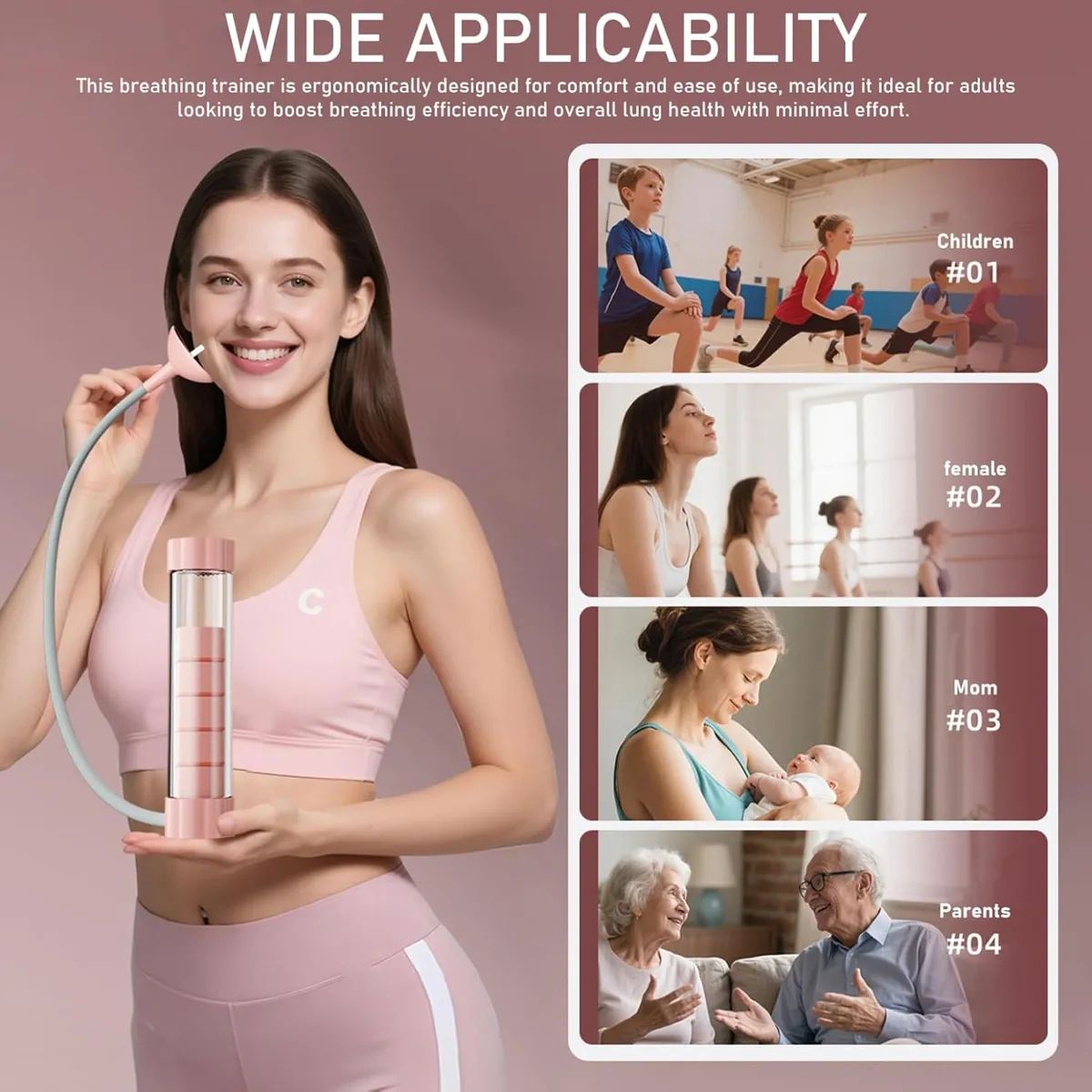 GENERICO - Ejercitador De Respiración Herramienta Fitnes