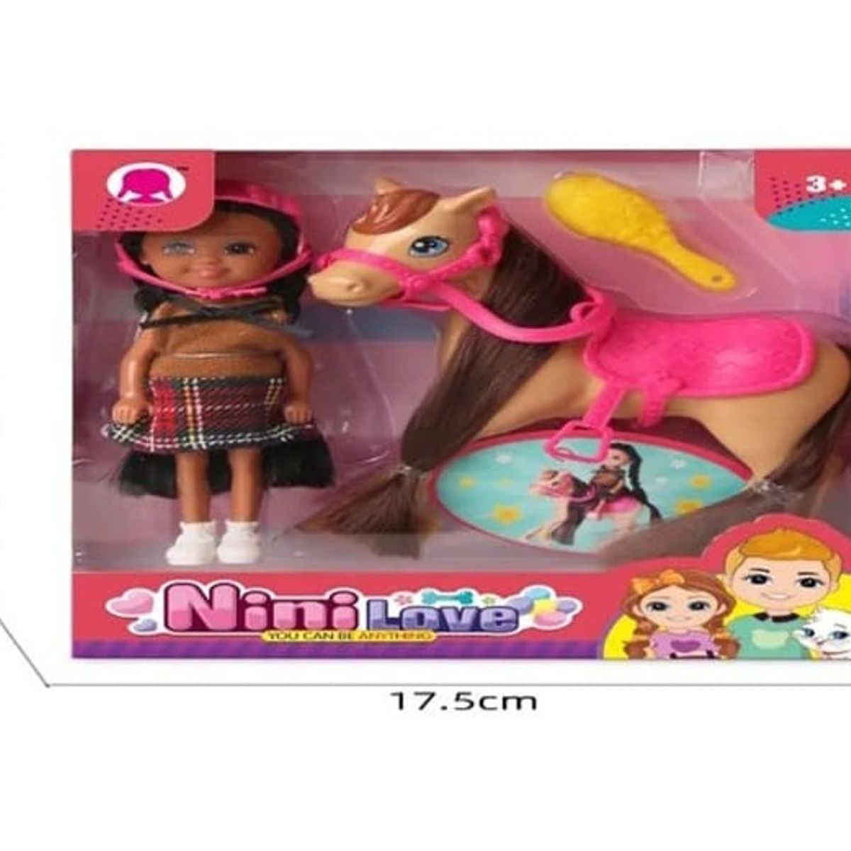 GENERICO - Juguete muñeca con caballo