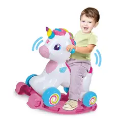 CLEMENTONI - Unicornio Interactivo Balancin Baby Juegos Interactivos