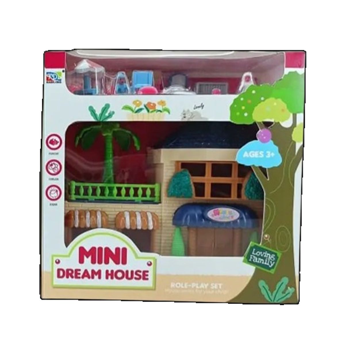 GENERICO - Juguete casa armable con accesorios para niños