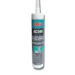 AKFIX - Silicona Pintable Hojalatería Gris 310 Ml.