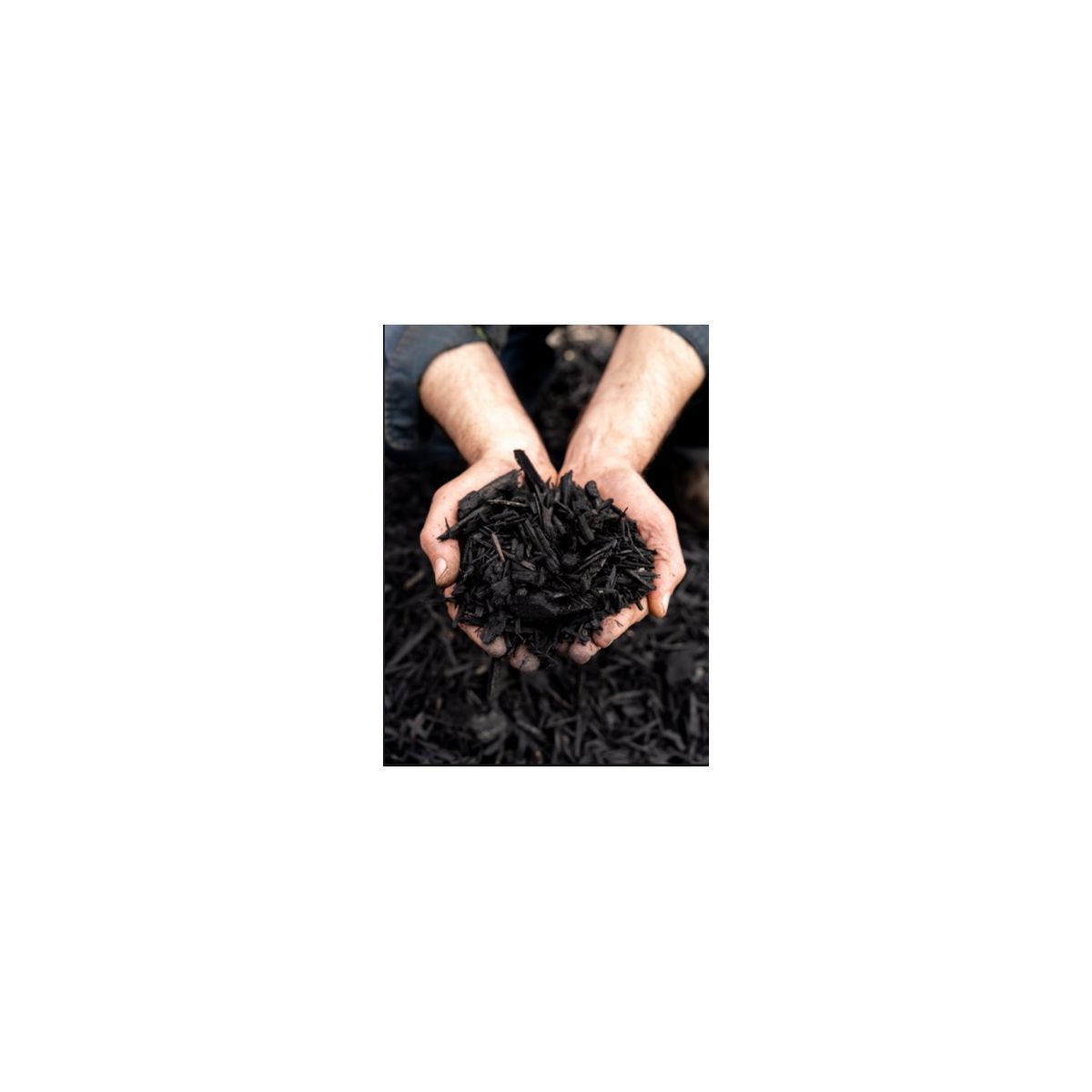 GENERICO - Mulch Rústico Negro Decorativo Para Jardines/ Saco 30 Litros