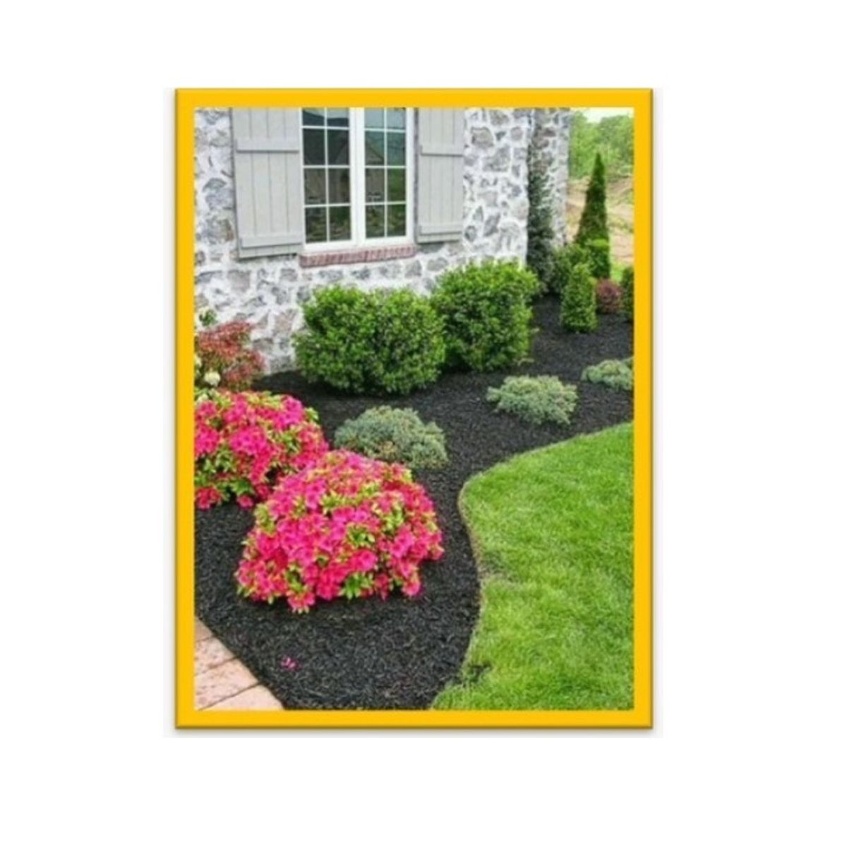 GENERICO - Mulch Rústico Negro Decorativo Para Jardines/ Saco 30 Litros