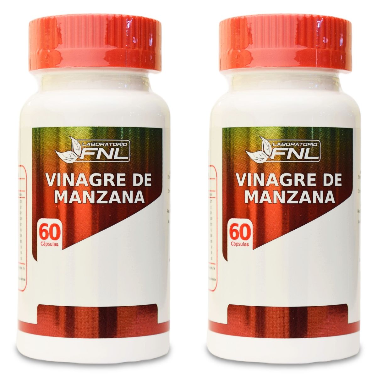 FNL - Vinagre De Manzana Pack 2x Frascos De 60 Cápsulas Fnl