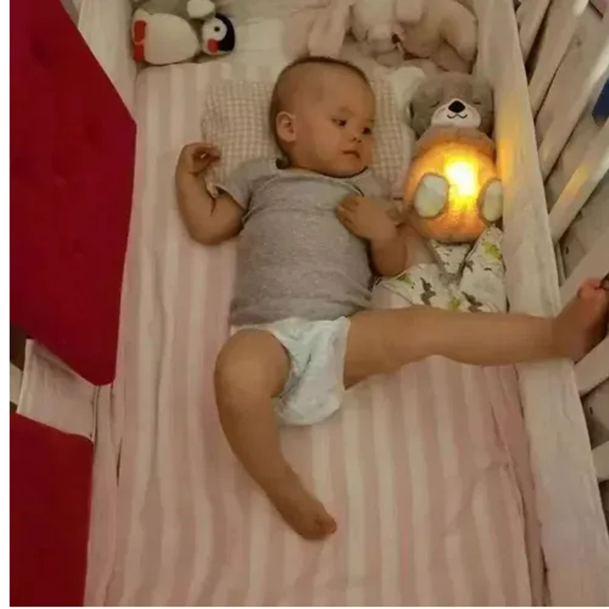 GENERICO - Nutria Relajante Peluche Sonido Y Luces Para Bebe