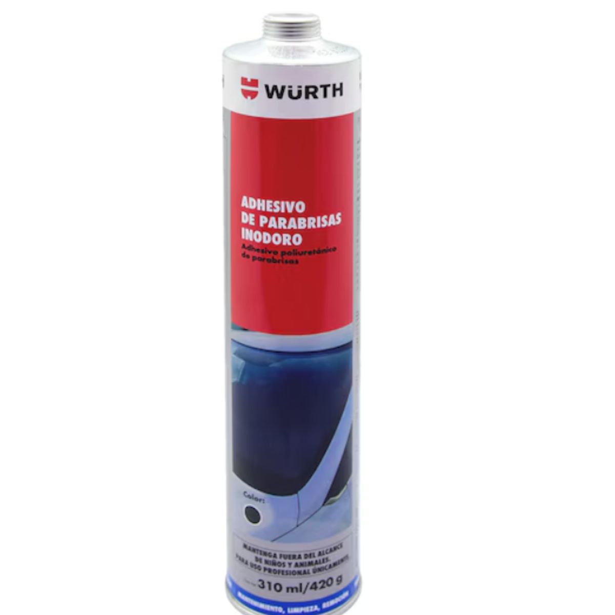 WURTH - Sellador De Poliuretano Para Parabrisas Plus Negro 310 Ml. Wurth