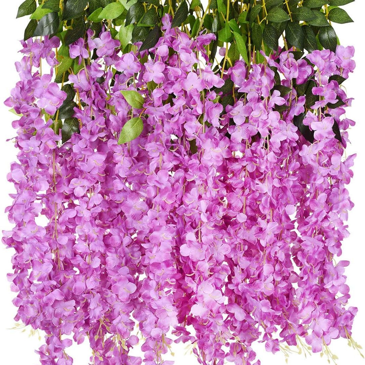 KINDA NICE - Pack 12 Colgantes Flores Artificiales Guirnaldas Decoración