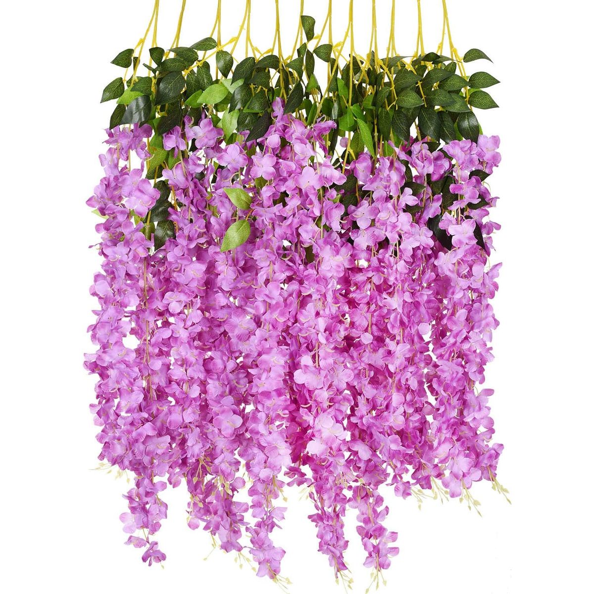 KINDA NICE - Pack 12 Colgantes Flores Artificiales Guirnaldas Decoración