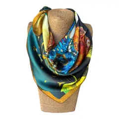 MAXO - Pañuelo de Seda de Sarga Mujer 70x70 MAXÓ Loretta