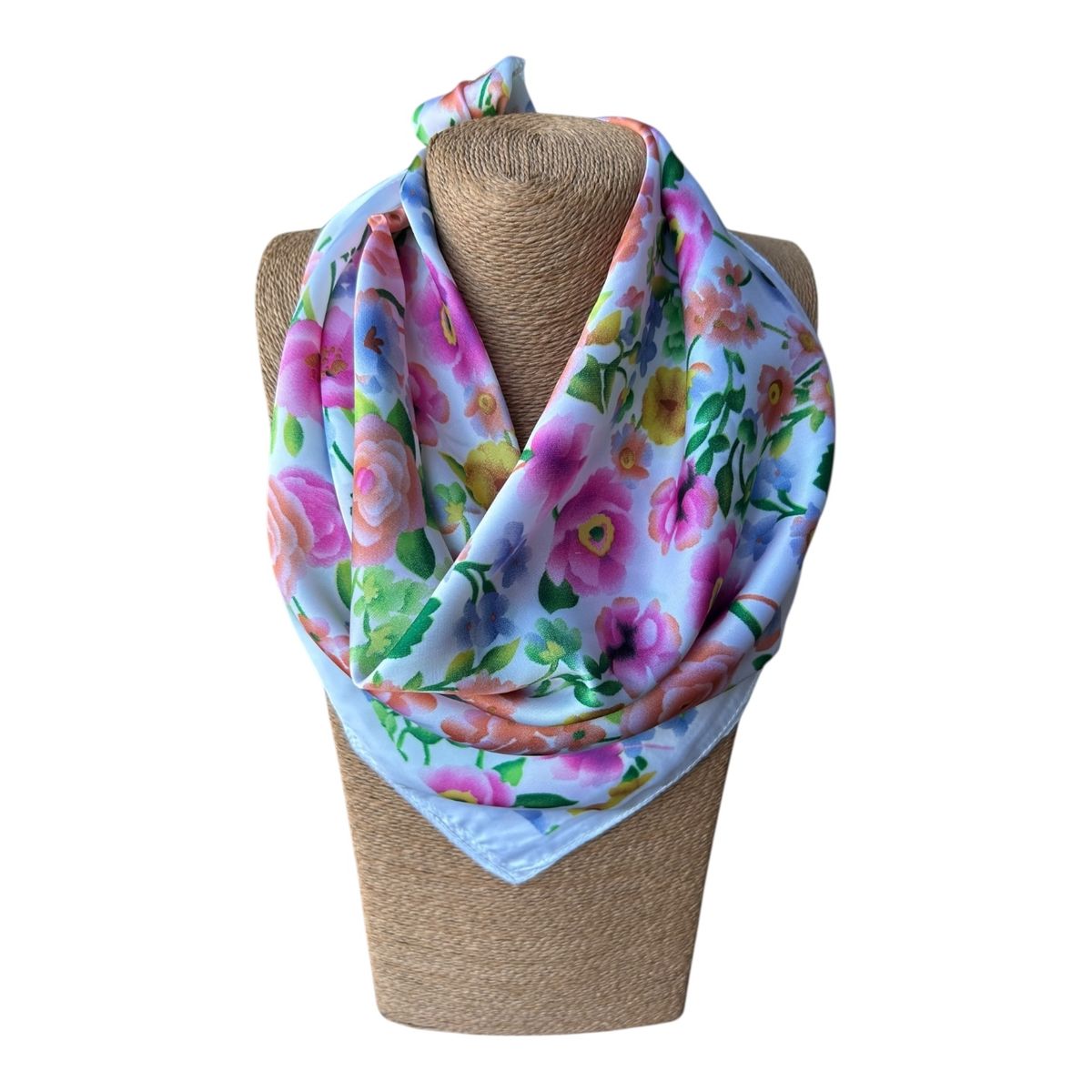 MAXO - Pañuelo de Seda de Sarga Mujer 70x70 MAXÓ Ada